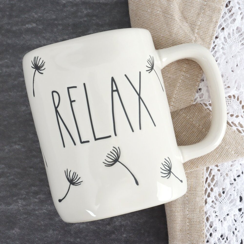 Rae Dunn RELAX Mug 16 oz